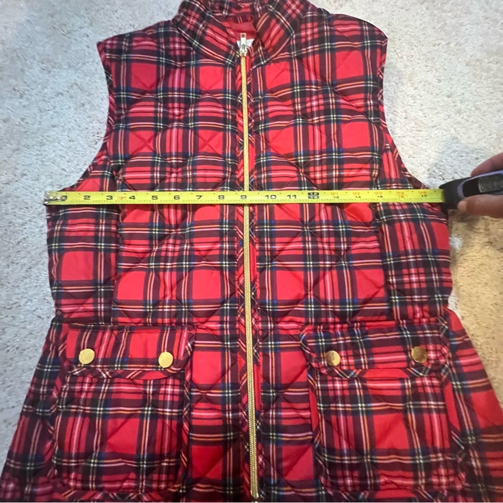 St. John's Bay Tartan Quilted Vest Size Small - Picture 5 of 6